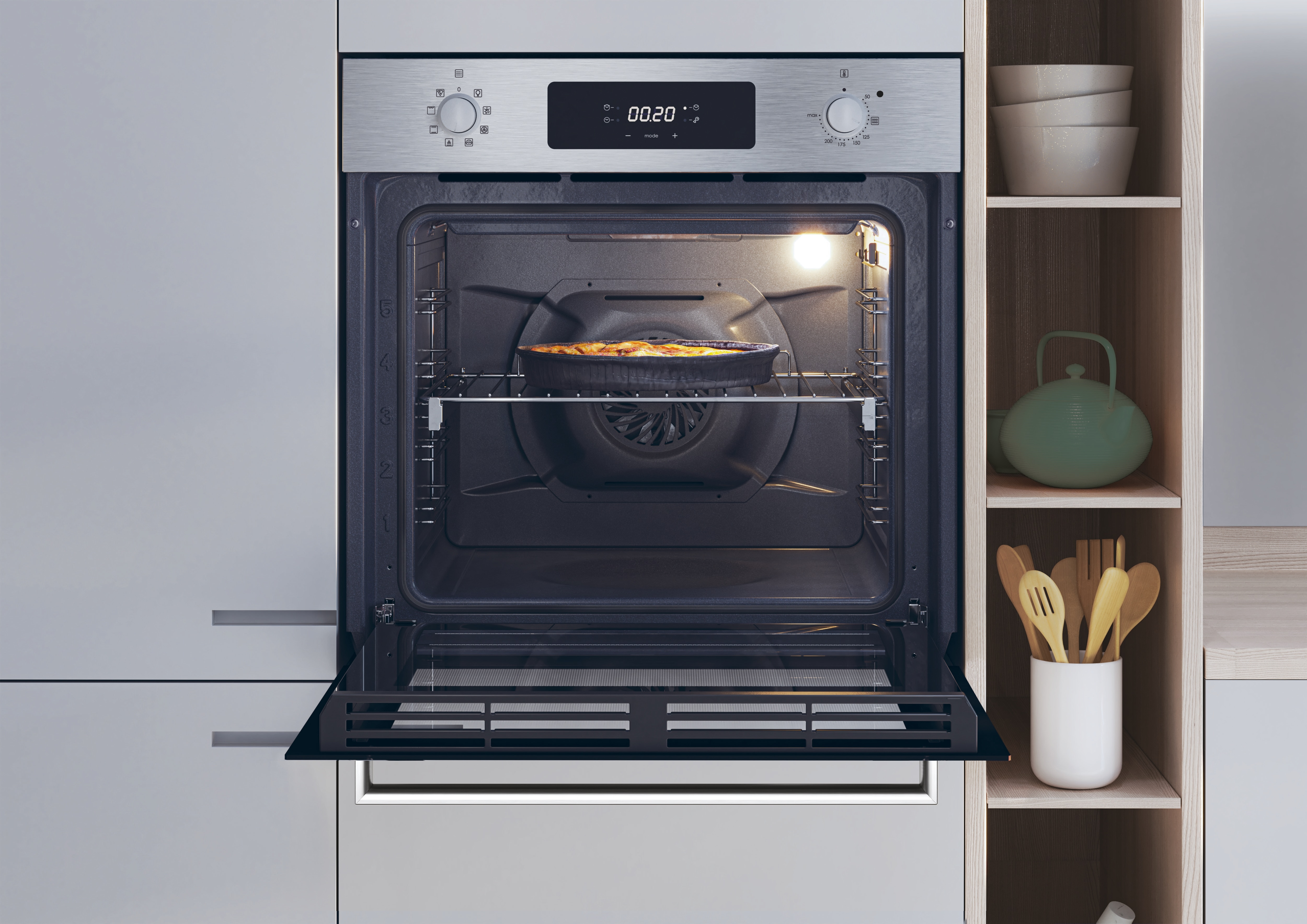 Horno Multifunción Candy, Hidrolítico, Guia telescópica, IDEA - FCM955NRL/CA Inox-4