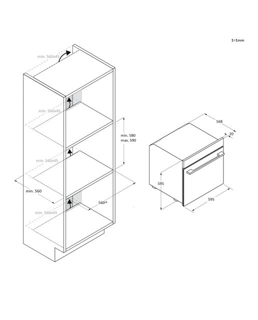 Imagen 2 de Horno Multifunción Candy, Hidrolítico, Basic UX, Bake 800 - CA6 NP5B3EHTW - Blanco Blanco