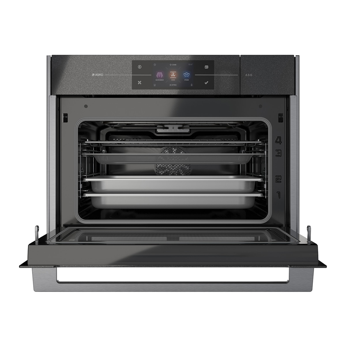 Horno multifunción ASKO, función vapor - OCSM8478G Negro-5