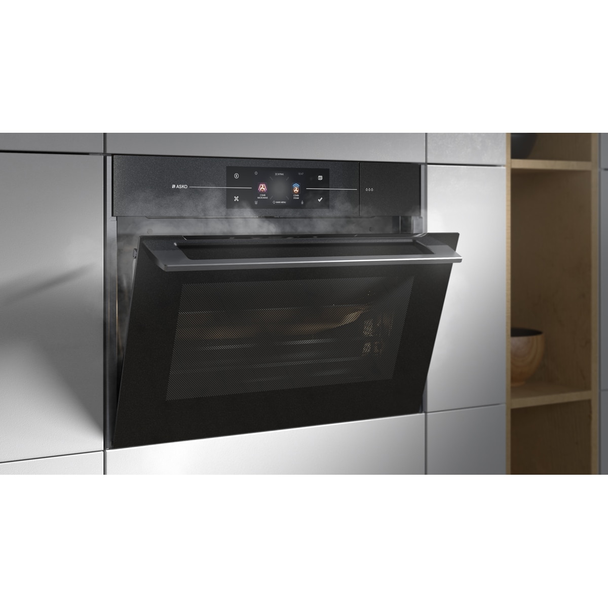 Horno multifunción ASKO, función vapor - OCSM8478G Negro-6