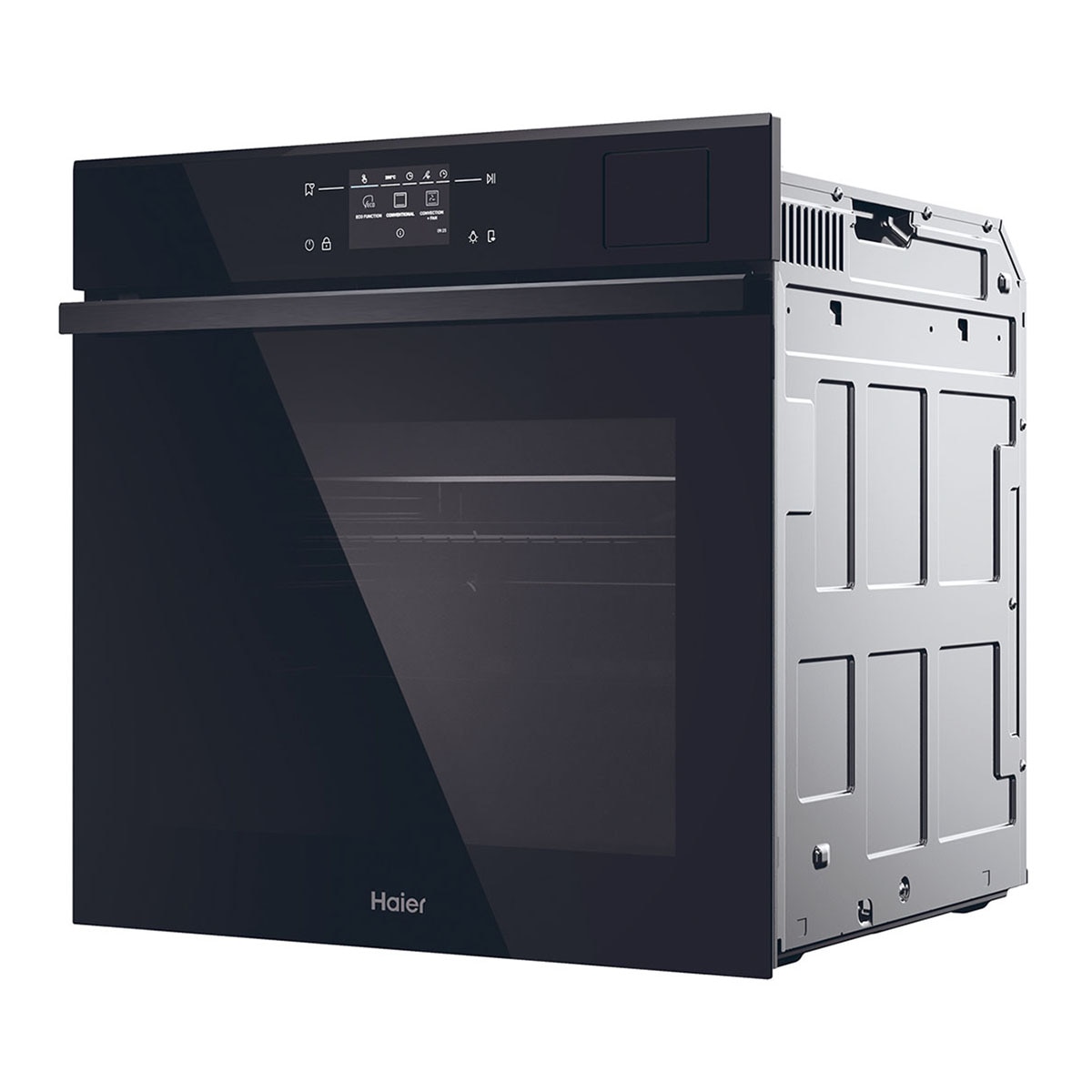 Horno Multifunción Haier, con Depósito a Vapor, Pirolítico, WiFi, ID Series 6 - H6 ID68C5SYTB Negro-3