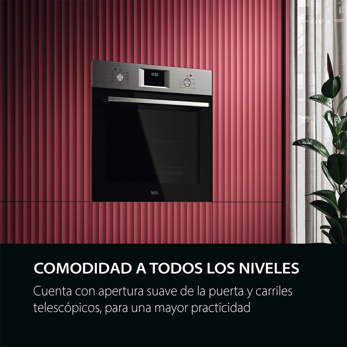 Horno multifunción AEG con 9 funciones - OU5AB21FSM Inox antihuellas-6