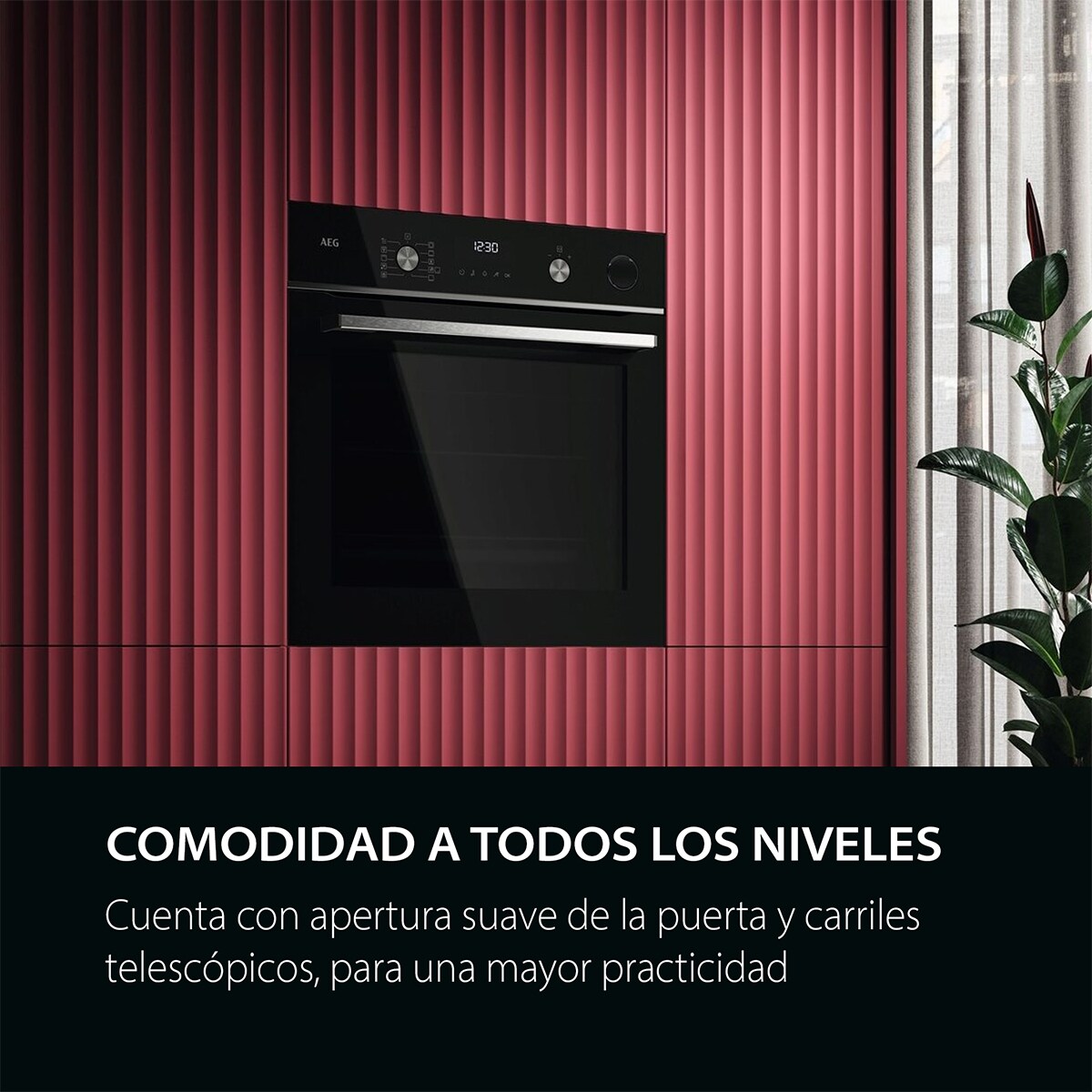 Horno multifunción AEG con 19 funciones - GR6PB53FSB Negro-6