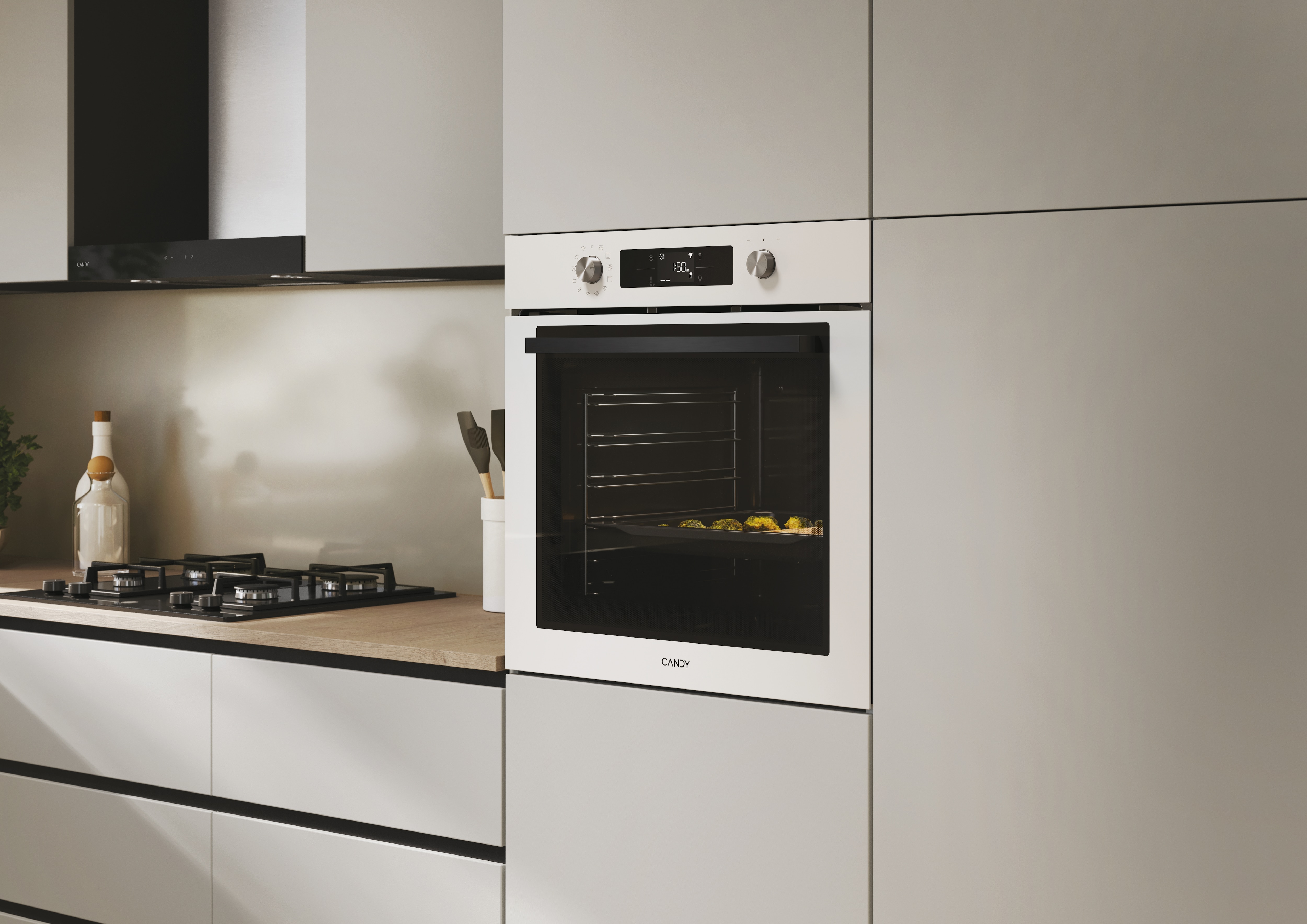 Horno Multifunción Candy, capacidad de 78 litros, Guía Telescópica y Función Airfry - CA6 NP5AB3YTW Blanco-8