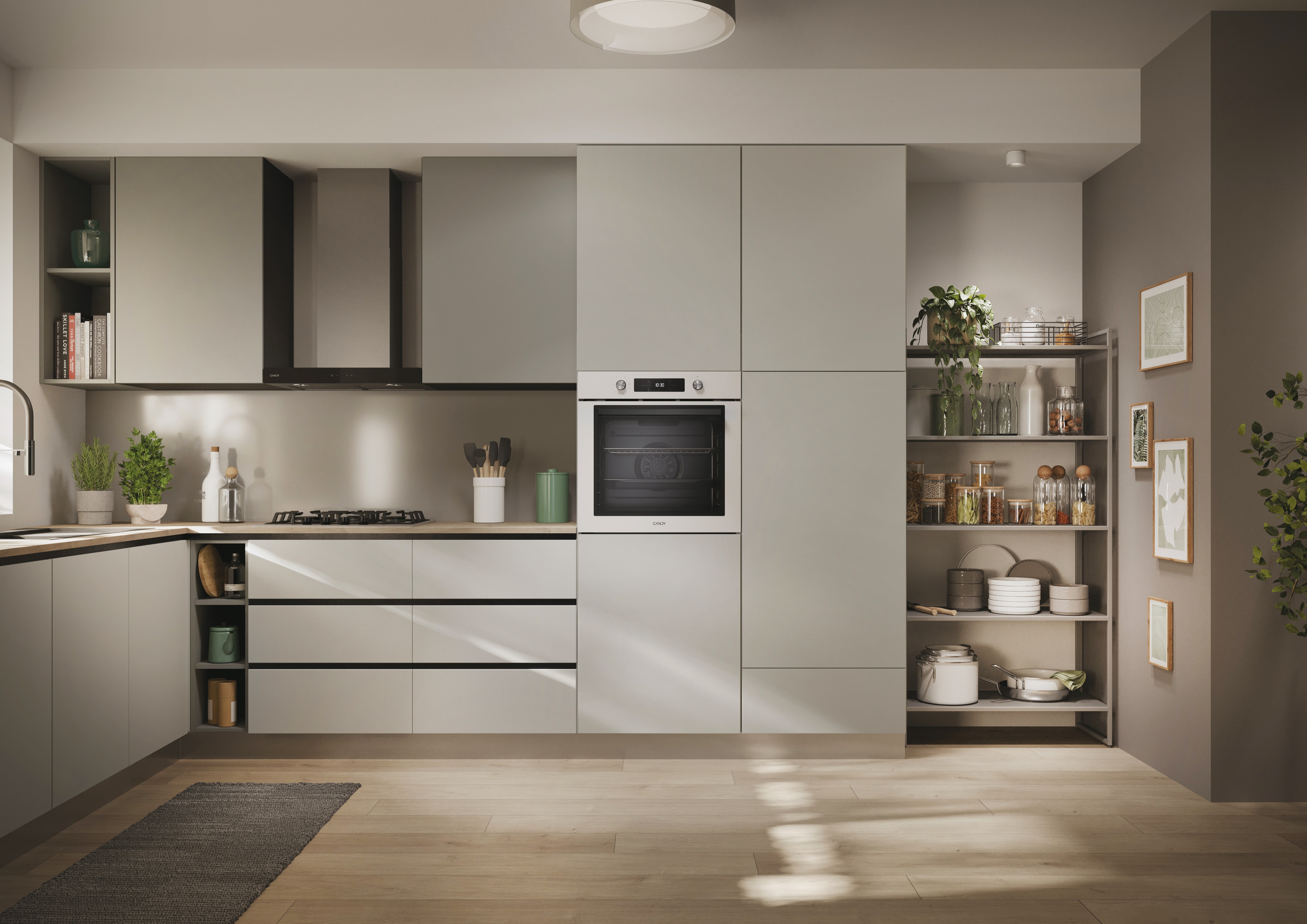 Horno Multifunción Candy, capacidad de 78 litros, Guía Telescópica y Función Airfry - CA6 NP5AB3YTW Blanco-10