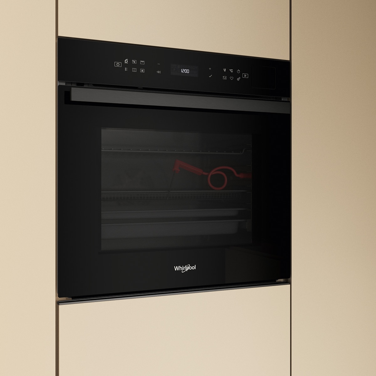Horno multifunción Whirlpool con 8 funciones -WOI6A8FPT1SBA Negros-8