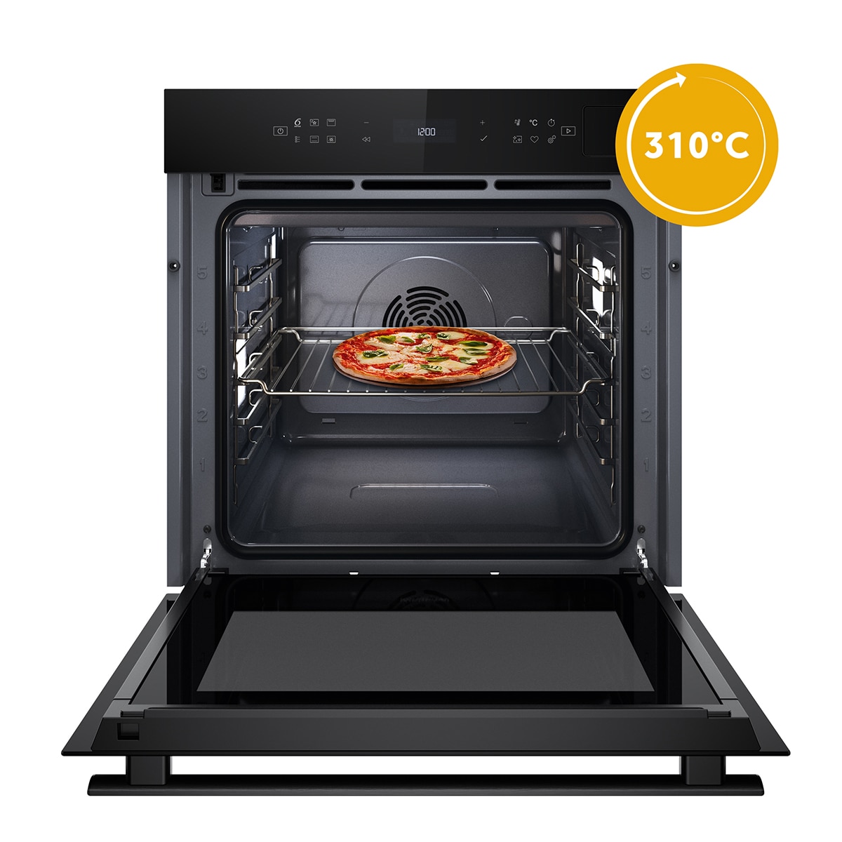 Horno multifunción Whirlpool con 8 funciones -WOI6A8FPT1SBA Negros-12