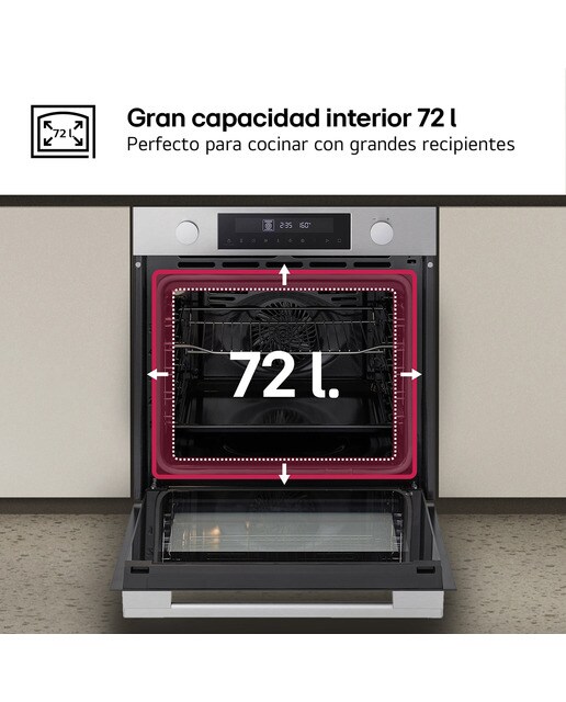 Horno multifunción LG Serie 500, pirolítico - WS5D7230S - Inox Inox-7