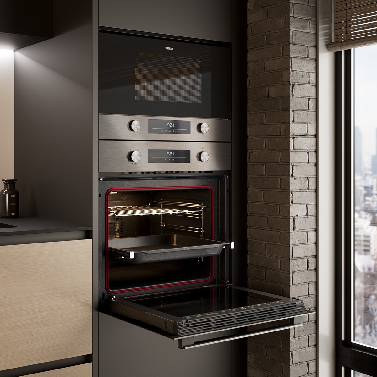 Horno multifunción Teka con función Airfry y sistema HydroClean-HSB 6466 Inox-10