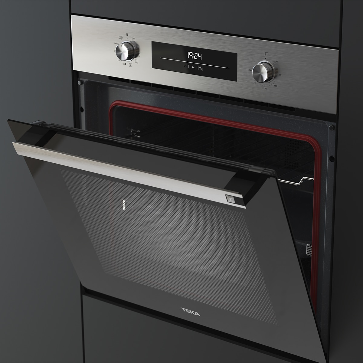 Horno multifunción Teka con 8 funciones y  sistema HydroClean-HSB 6360 Negro-9