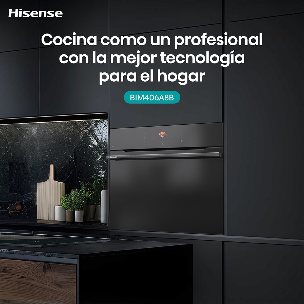 Horno con función microondas y capacidad 50 litros - BIM406A8B Negro-12