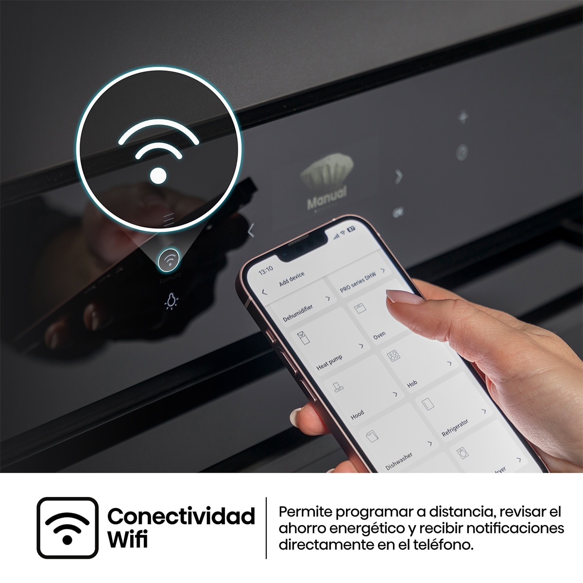 Horno multifunción Hisense pirolítico, 77 litros - BI614P8B Negro-7