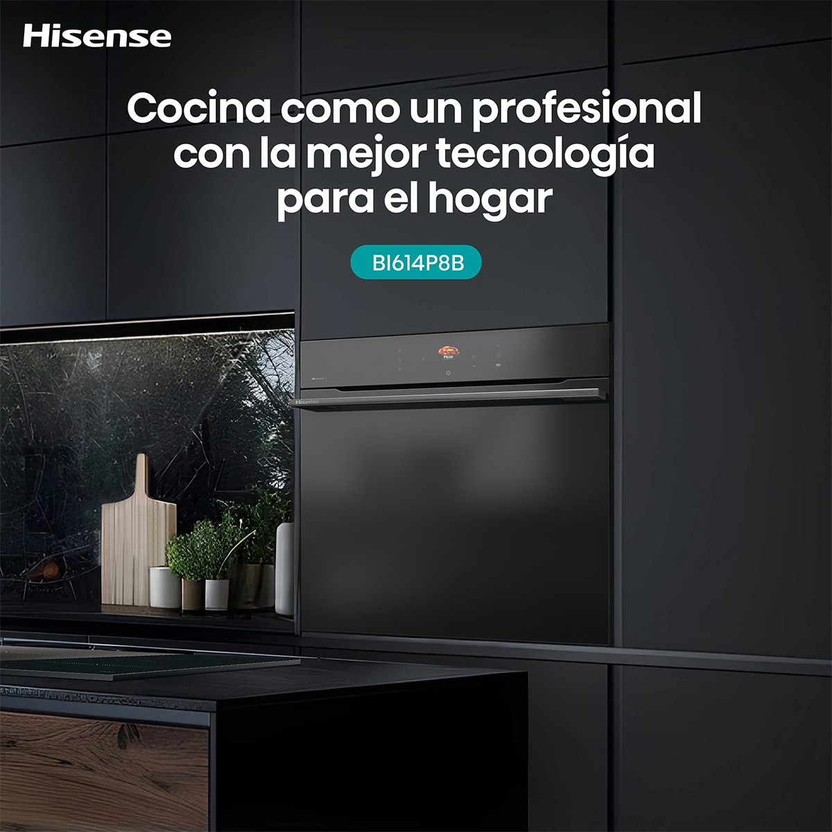 Horno multifunción Hisense pirolítico, 77 litros - BI614P8B Negro-15
