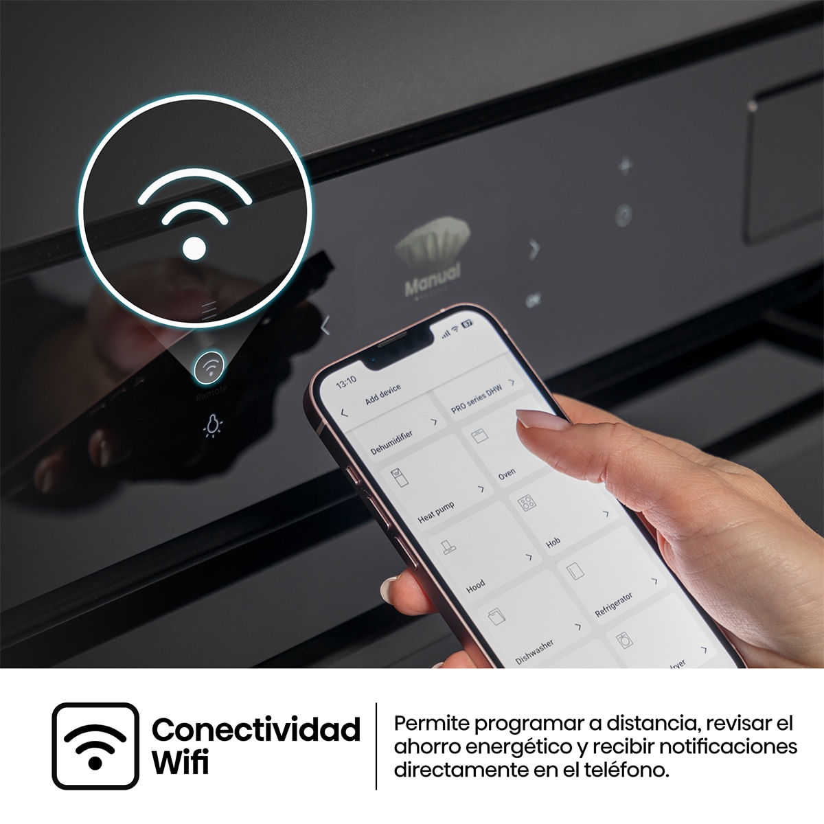 Horno multifunción Hisense pirolítico, 77 litros - BAS614P8B - Negro Negro-9