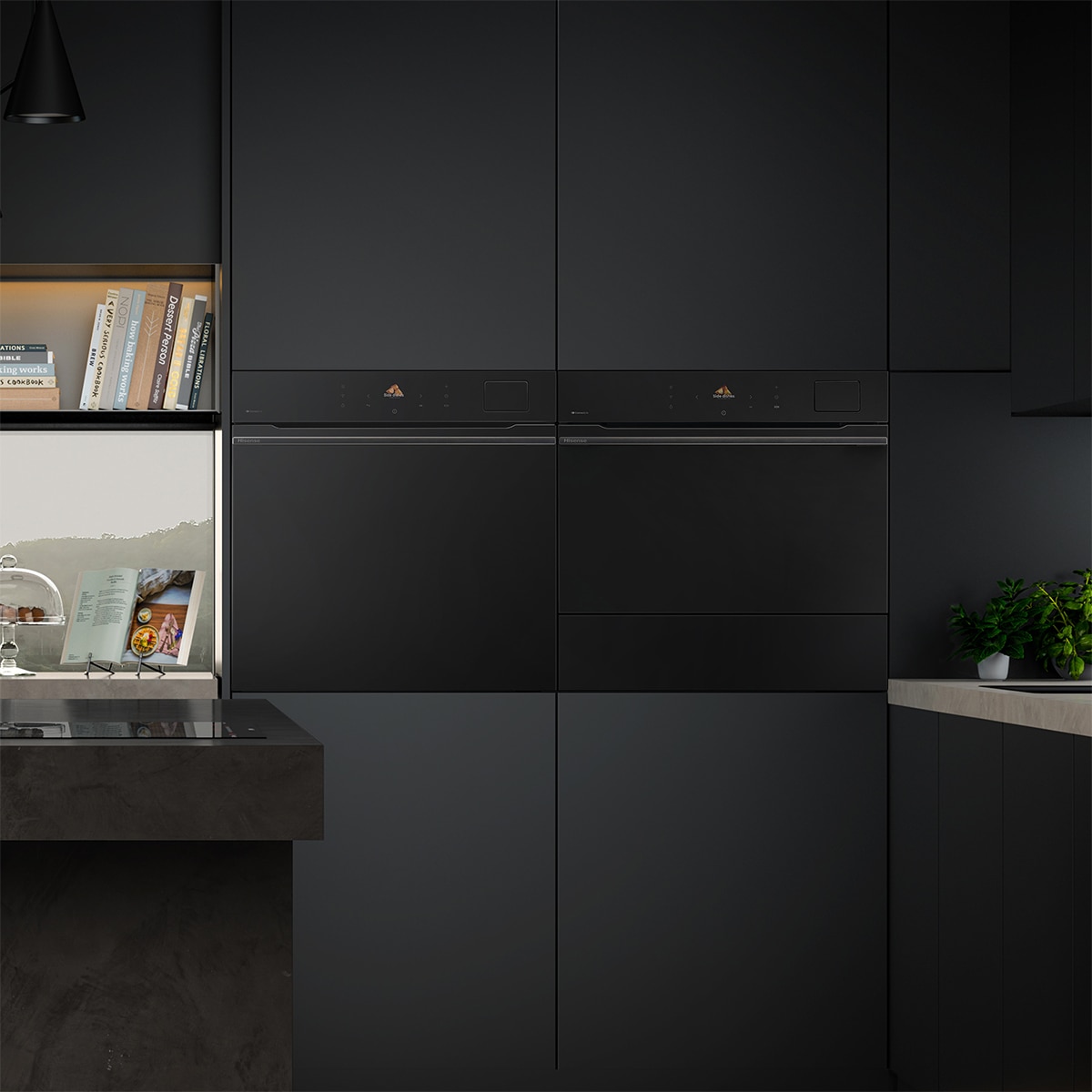 Horno multifunción Hisense pirolítico, 77 litros - BAS614P8B - Negro Negro-16