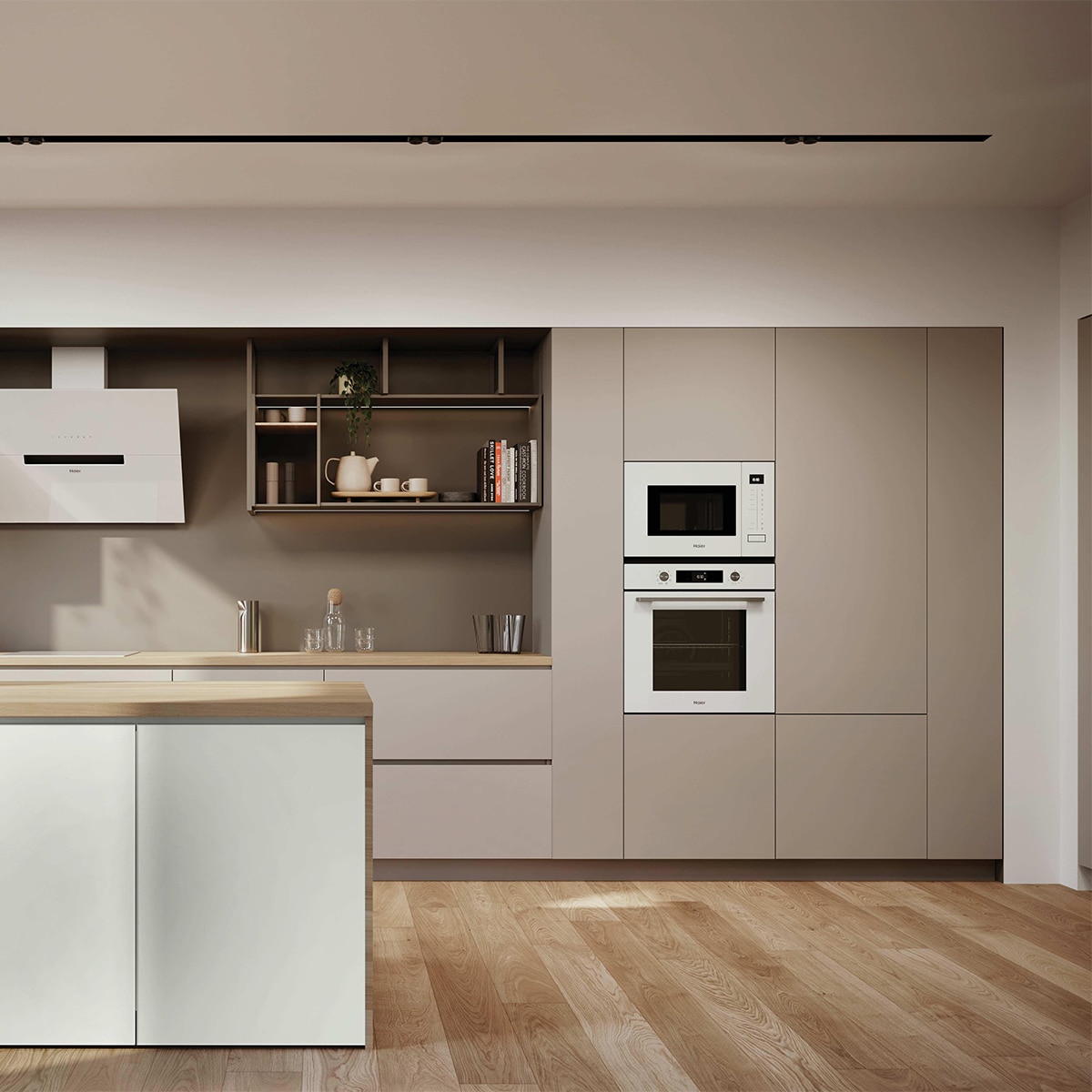 Horno Multifunción Haier con limpieza hidrolítica y guia telescópica - H6 ID23B1HTW Blanco-13