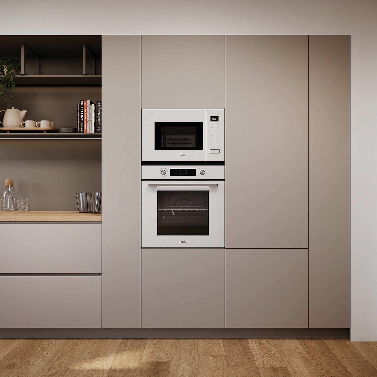 Horno Multifunción Haier con limpieza pirolítica y guia telescópica - H6 ID23B3YTW Blanco-10