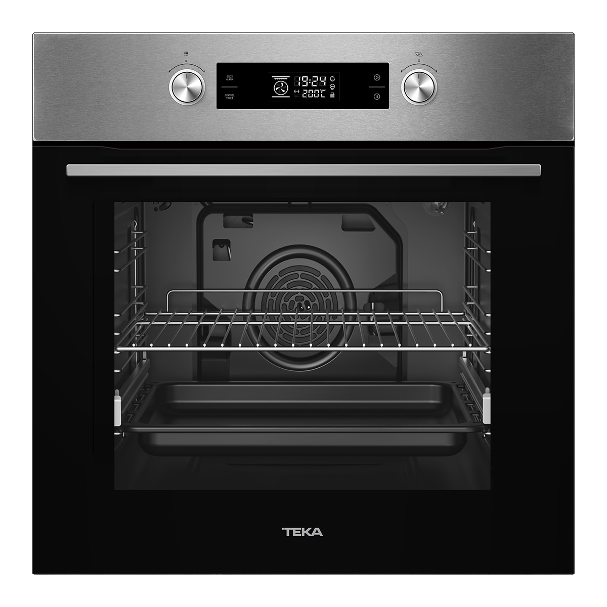 Horno pirolítico Teka con 7 funciones - HCB 6375 P INOX Negro-1