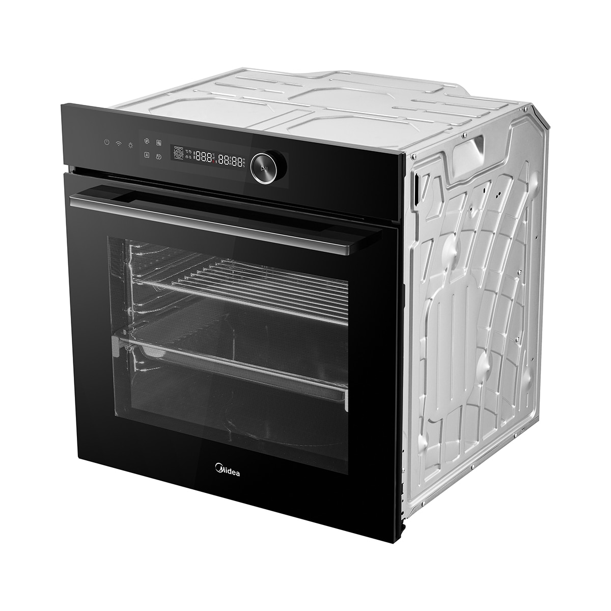 Horno Multifunción Midea limpieza Hidrólisis 72 litros - MBO7NM30E4-BK Negro-3