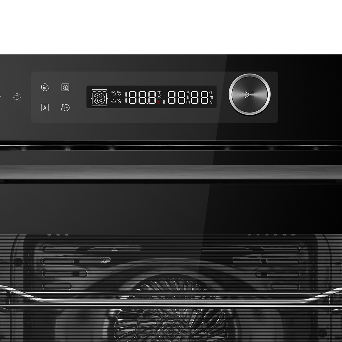 Horno Multifunción Midea limpieza Hidrólisis 72 litros - MBO7NM30E4-BK Negro-7