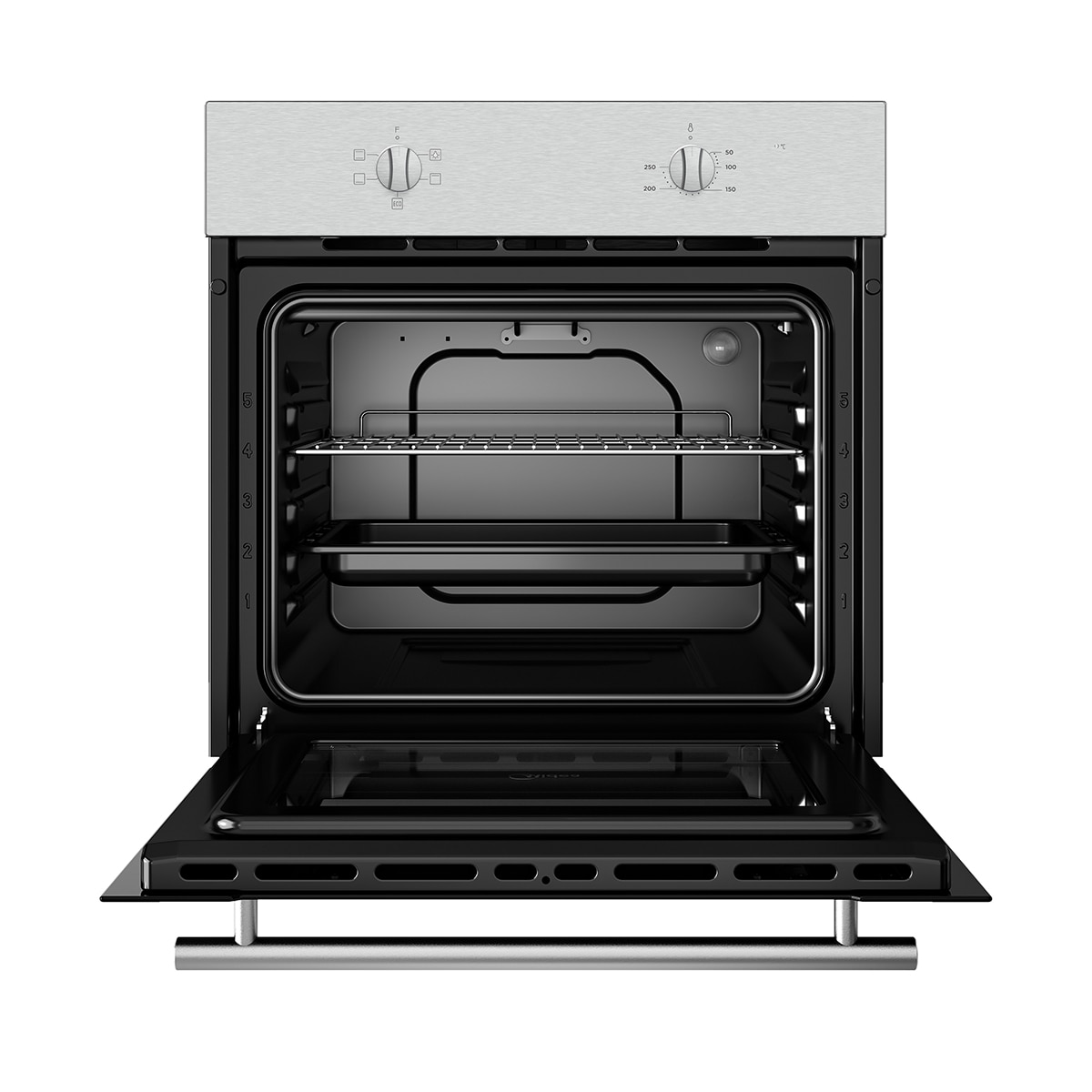 Forno Convencional Midea MBO65M40M0-X ST de 70 Litros - Preto e Inox Vidro preto/inox-8