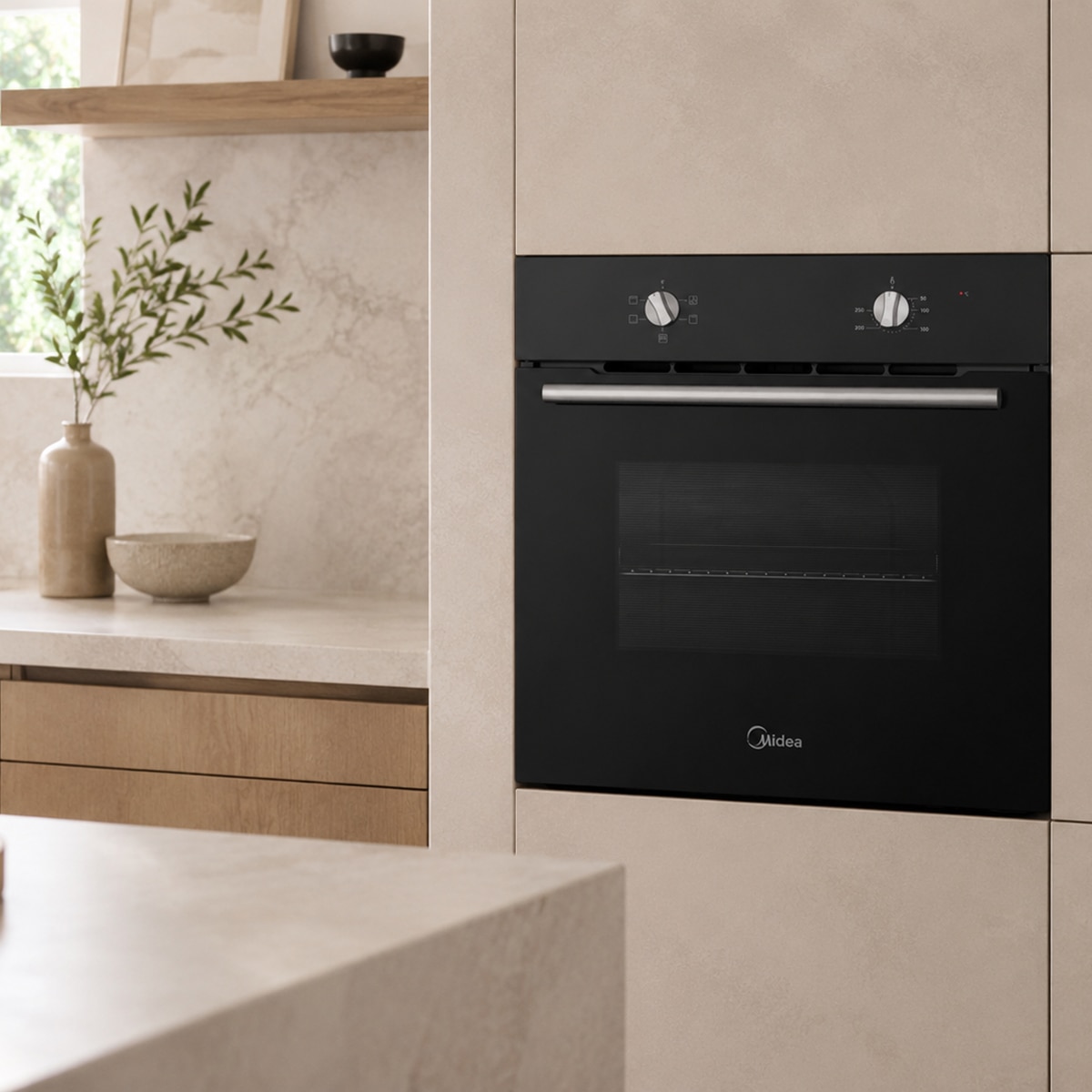 Horno convencional Midea 70 litros - MBO65M40M0-BK ST Negro-7