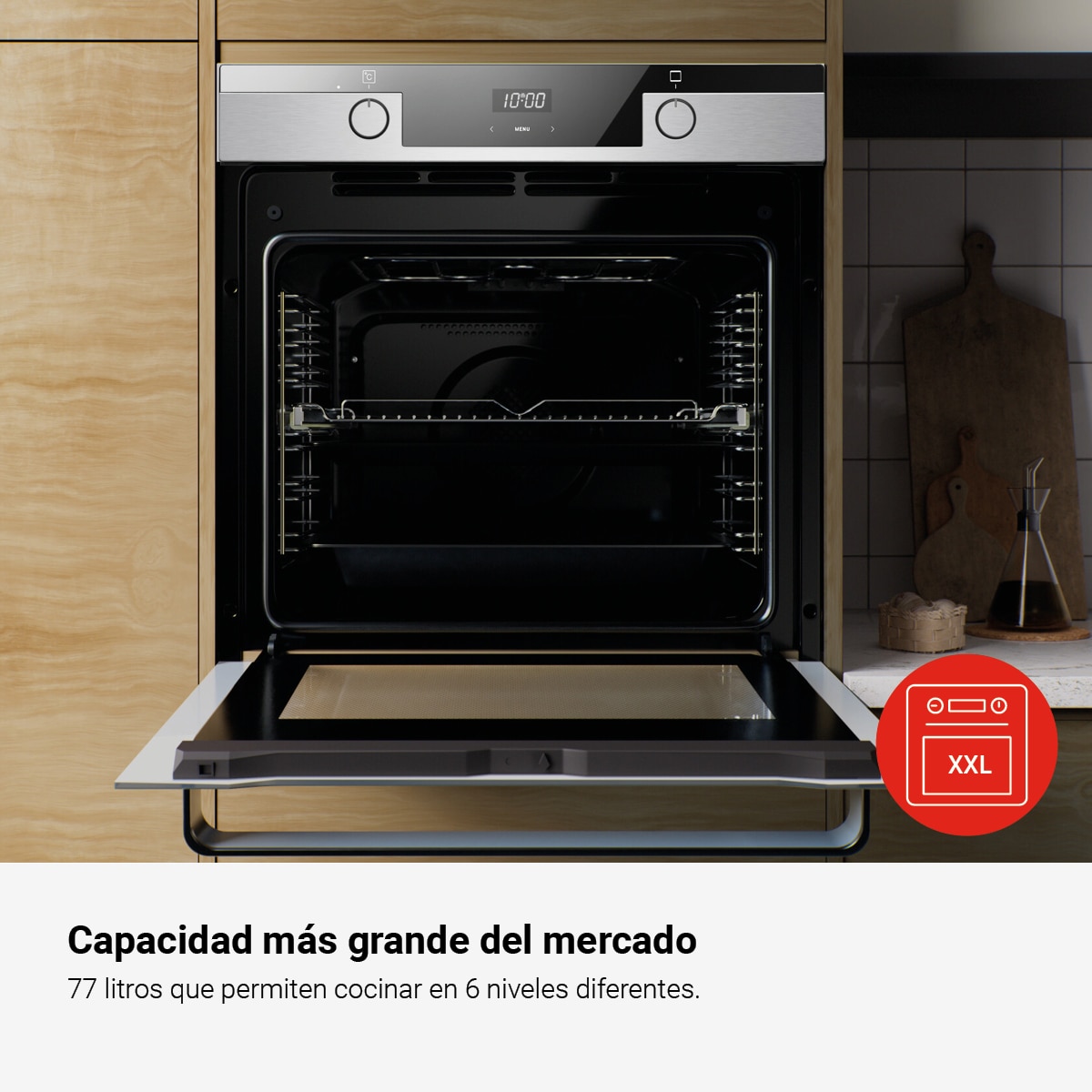 Horno multifunción Fagor con aquálisis Comfort - 9H-175AX Inox-5