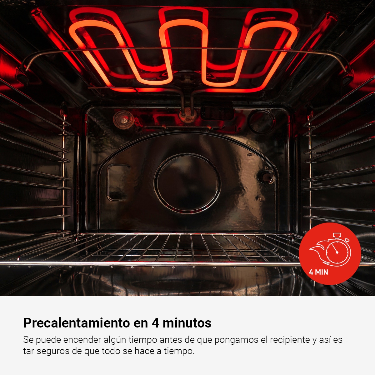 Horno multifunción Fagor de 77 litros Classic - 9H-115BB Blanco-7