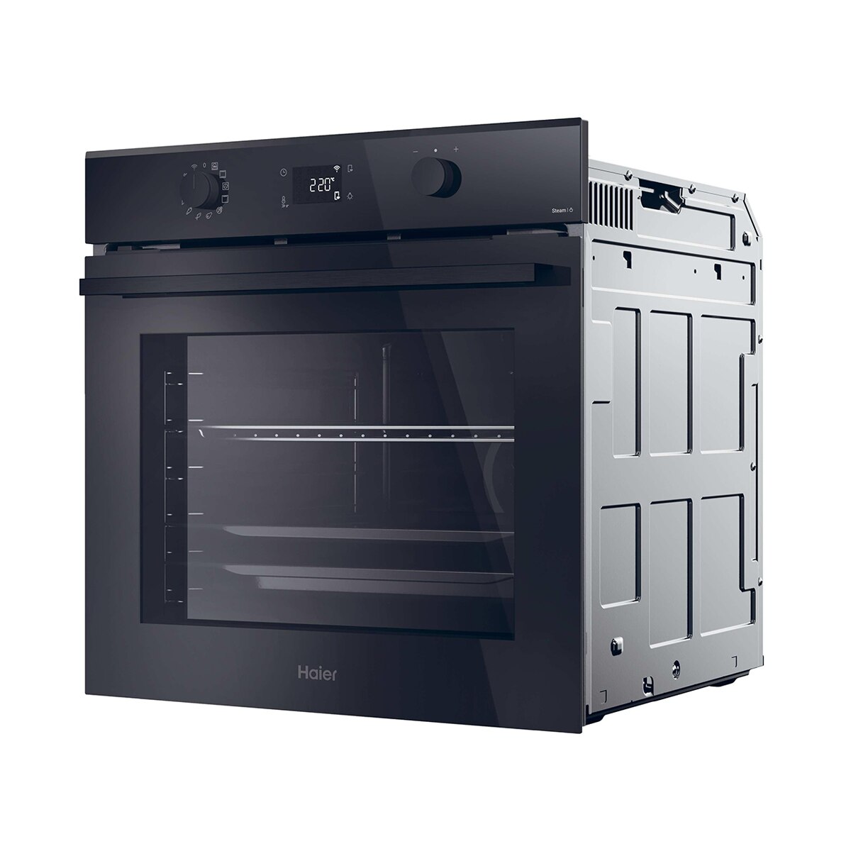 Horno multifunción Haier  con vapor y autolimpieza pirolítica - H6 ID25B3LPTX Inox-4
