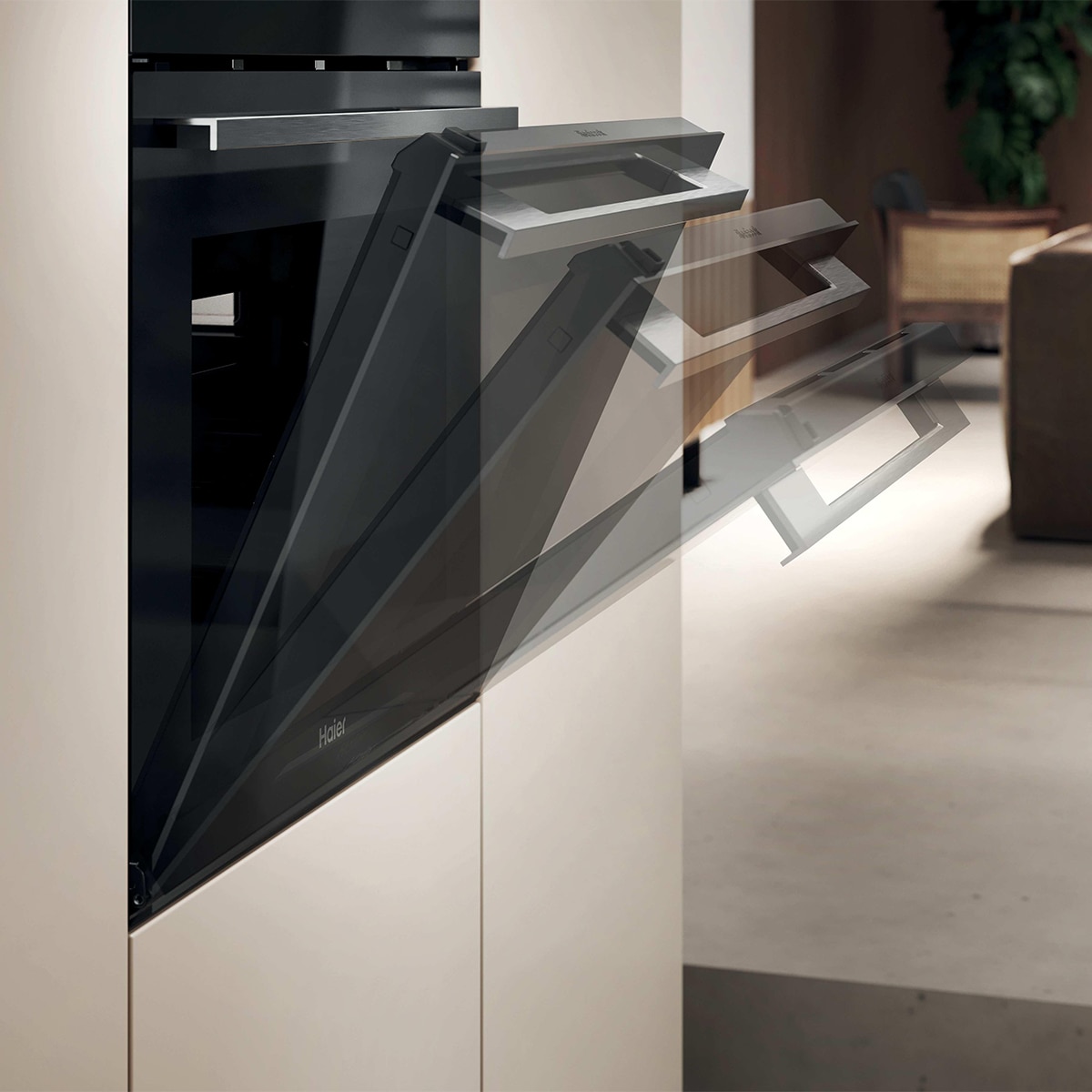 Horno multifunción Haier  con vapor y autolimpieza pirolítica - H6 ID25B3LPTX Inox-14