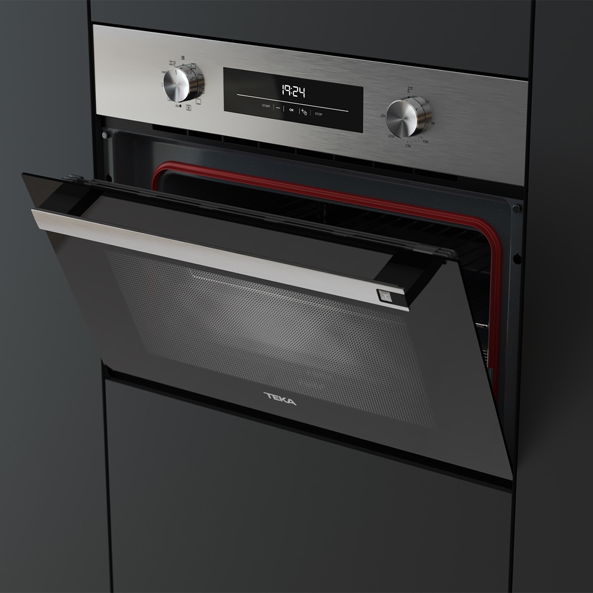 Horno multifunción compacto Teka con 8 funciones de cocinado - HSC 6350 Negro-6