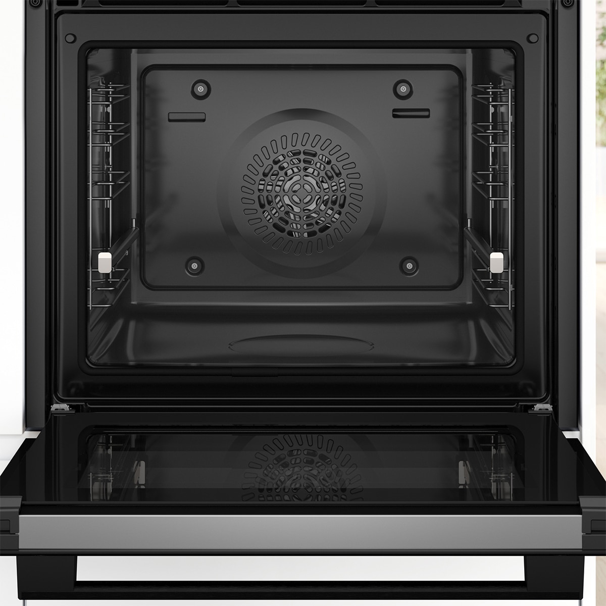 Horno multifunción  Bosch Serie 4, Pirólisis, Función AirFry, HBA572EB3 Negro-3