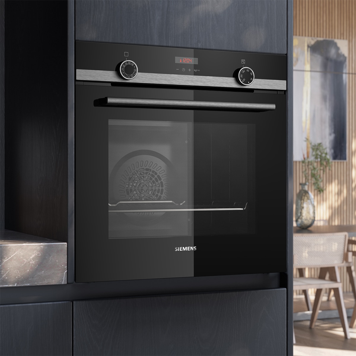Horno multifunción Siemens iQ300, pirolítico - HB574AER4 Acero Inox-4