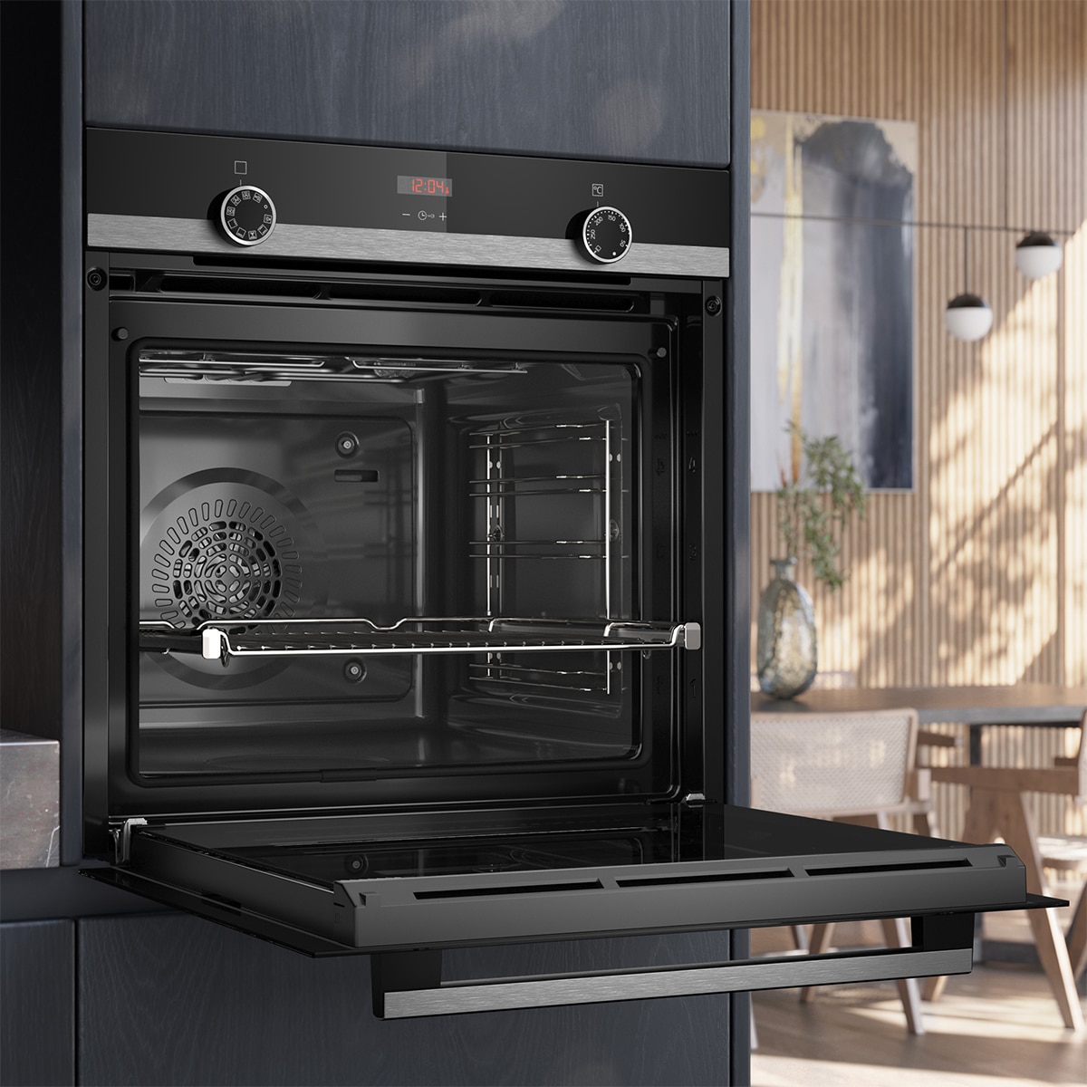 Horno multifunción Siemens iQ300, 71 litros - HB514AER4 Acero Inox-3