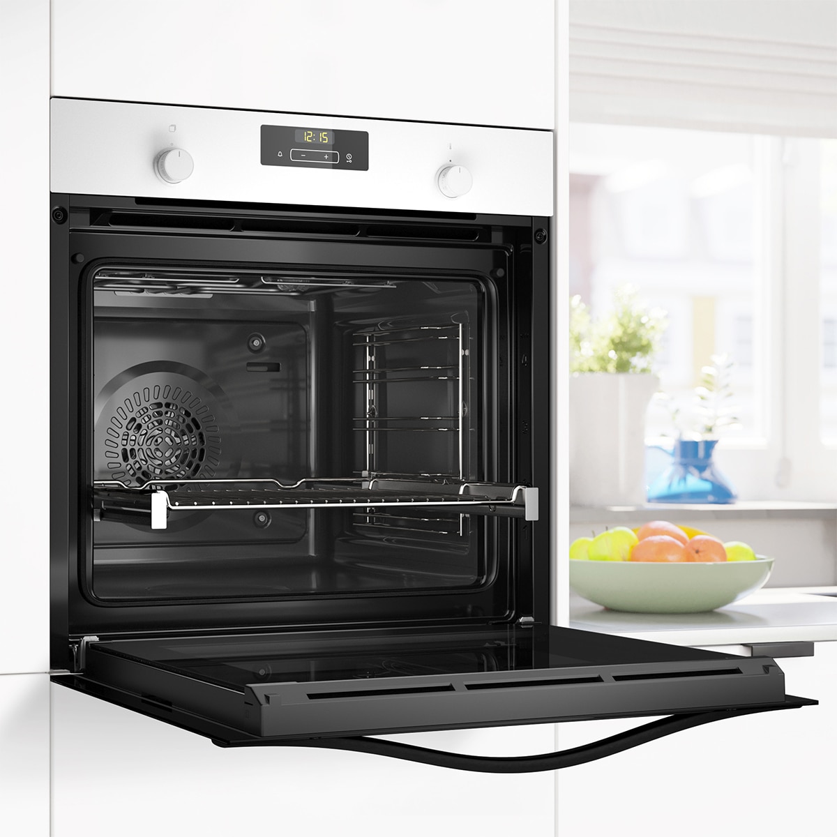 Horno Balay, 60 cm, Freidora de aire, Serie Cristal, Blanco - 3HB5159B4 Blanco-4