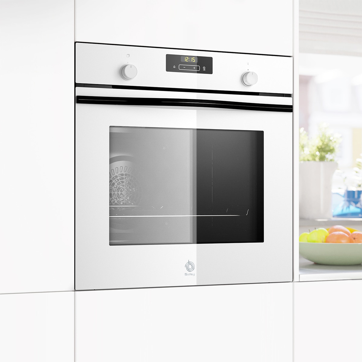 Horno Balay, 60 cm, Freidora de aire, Serie Cristal, Blanco - 3HB5159B4 Blanco-5