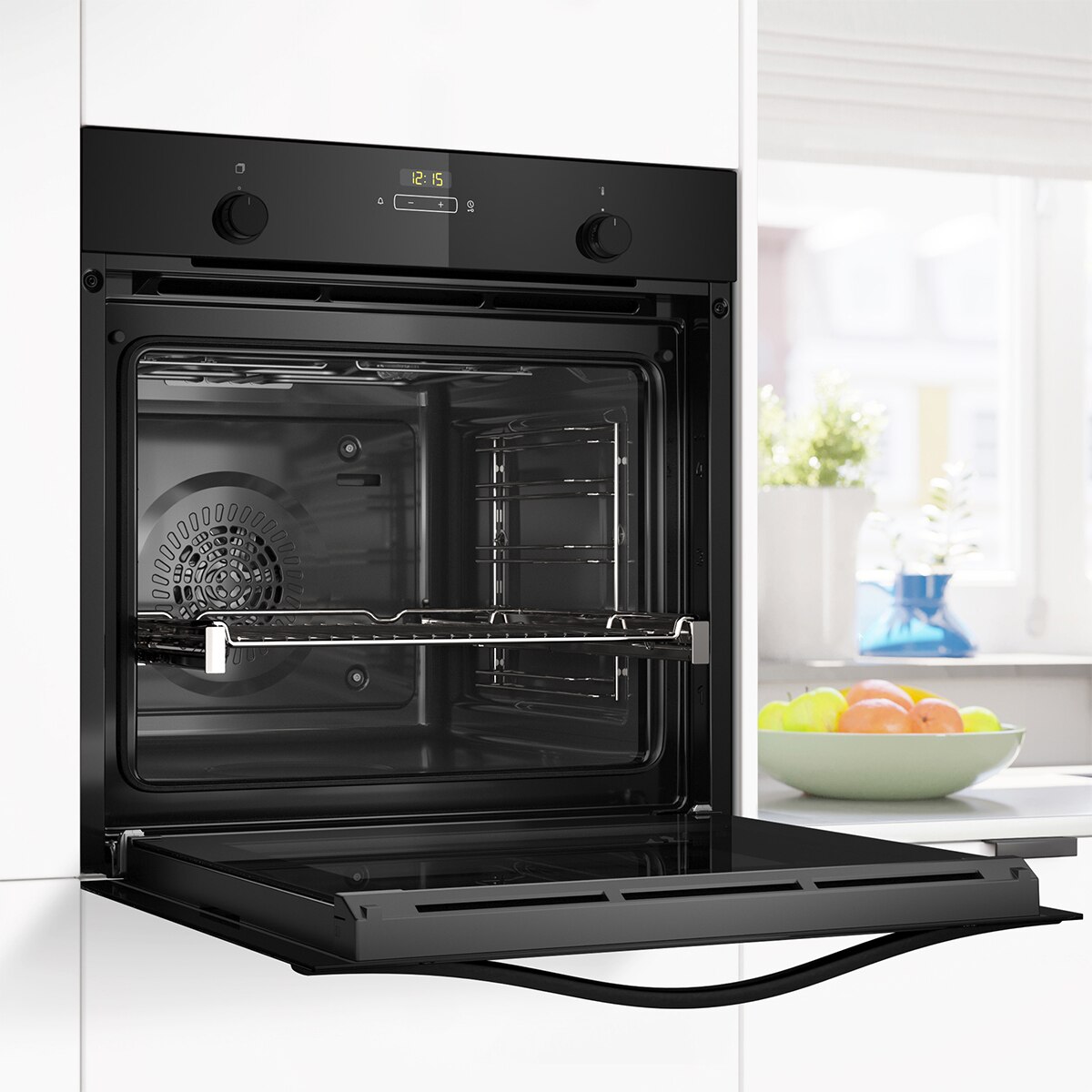 Horno Balay, 60 cm, Freidora de aire, Serie Cristal, Negro - 3HB5159N4 Negro-4