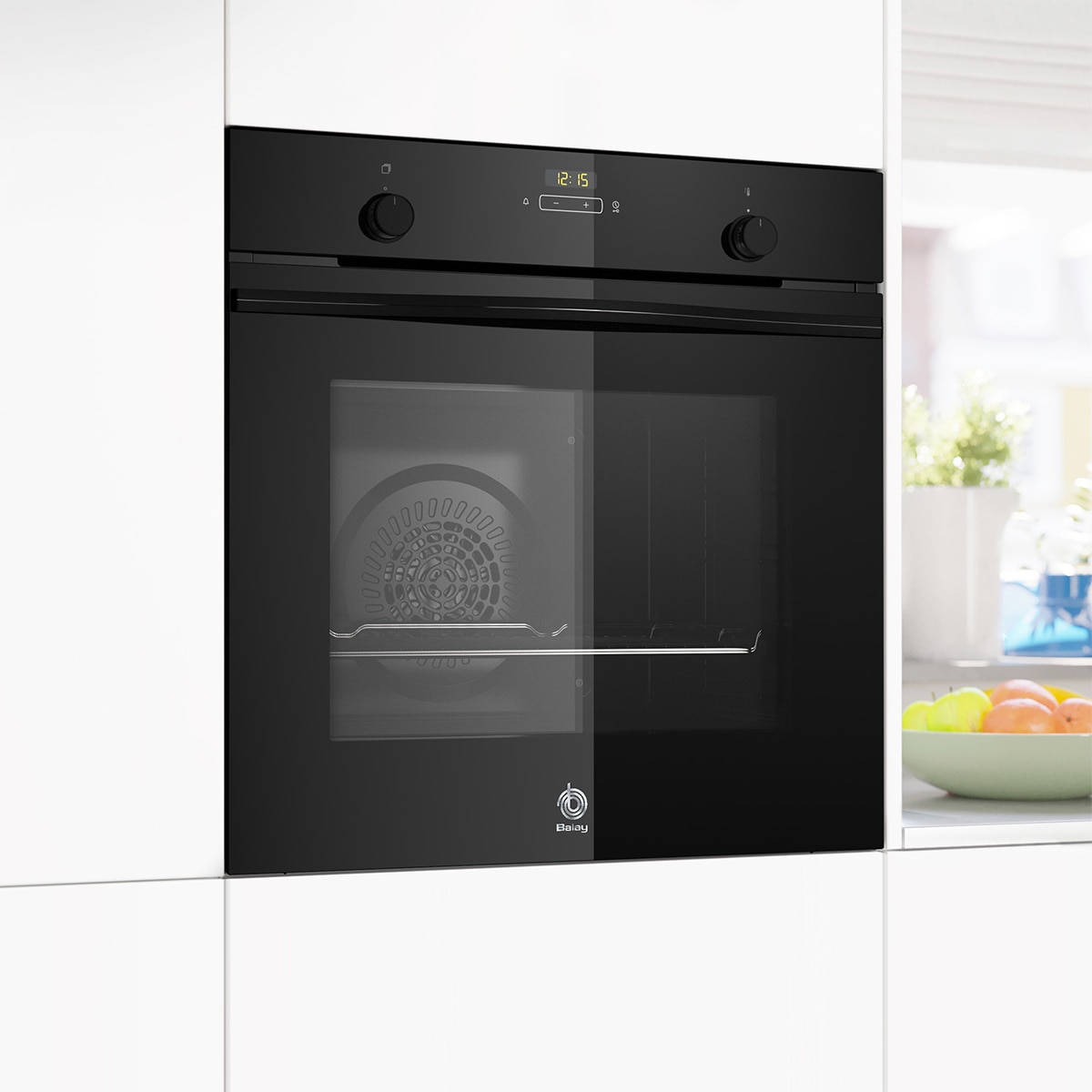Horno Balay, 60 cm, Freidora de aire, Serie Cristal, Negro - 3HB5159N4 Negro-5