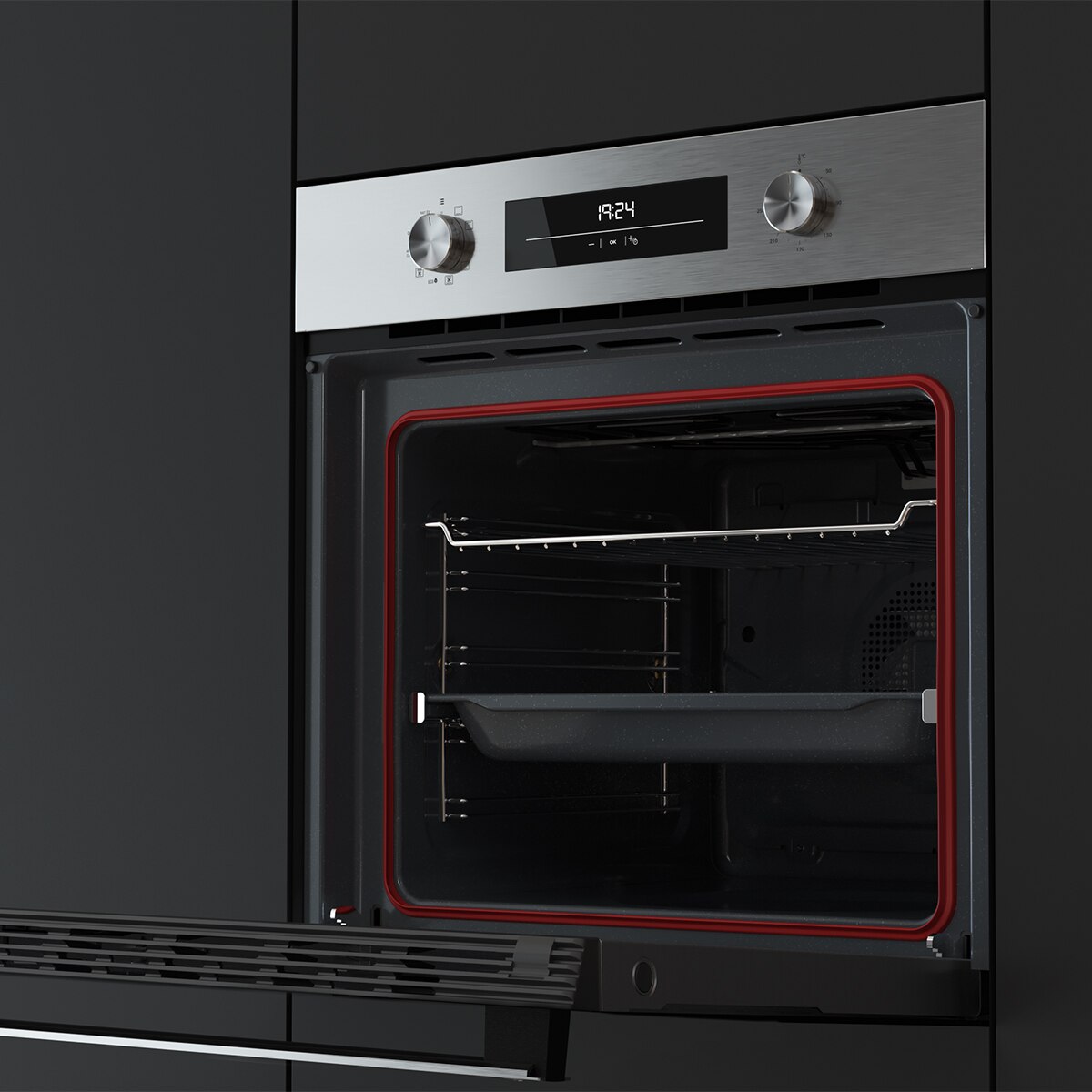 Horno Multifunción Teka con 8 funciones de cocinado - HSB 6350 SS Negro-5