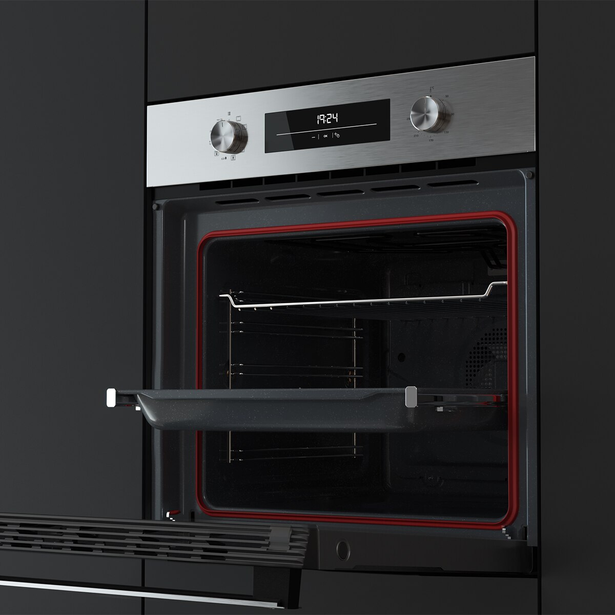 Horno Multifunción Teka con 8 funciones de cocinado - HSB 6350 SS Negro-6