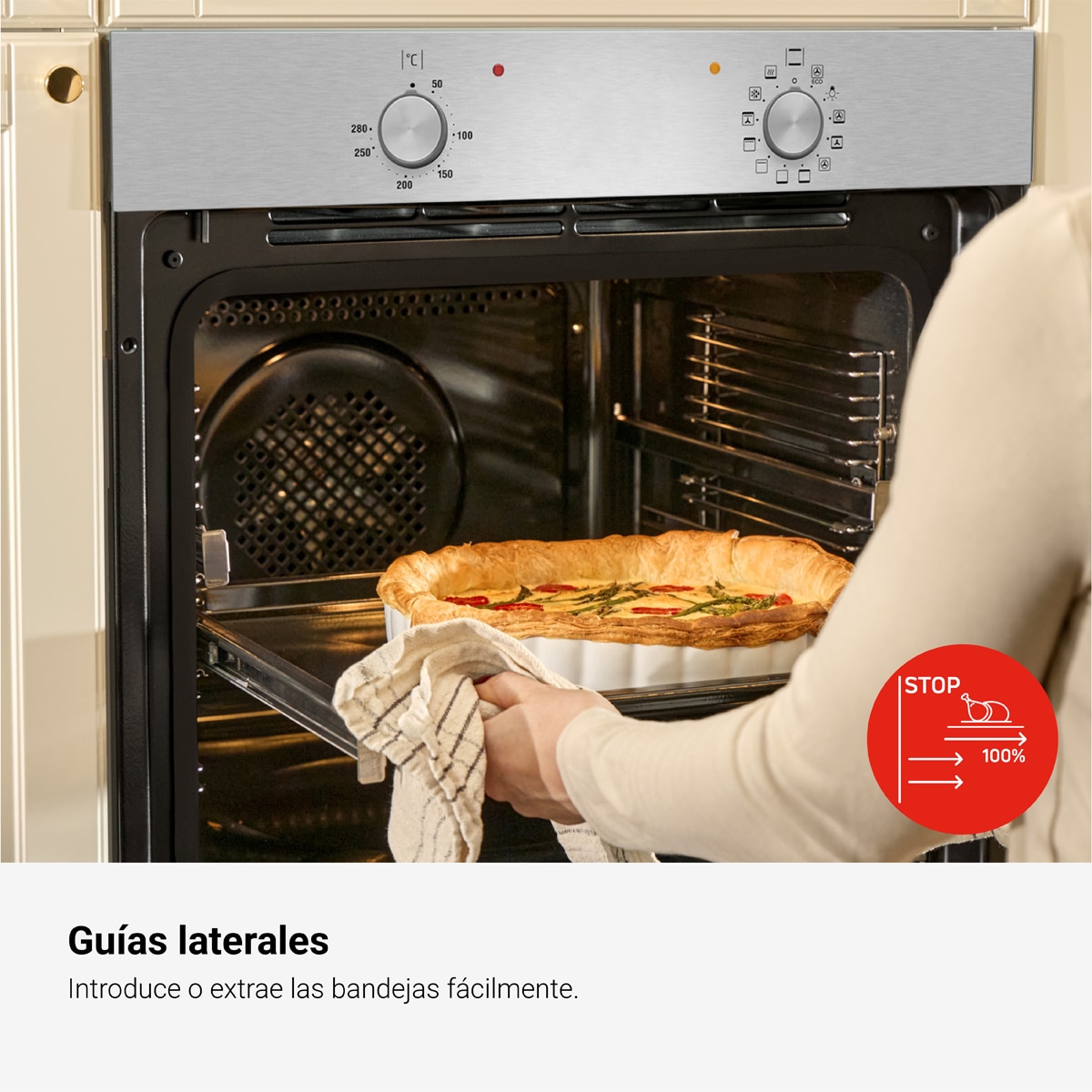 Horno multifunción Fagor de 77 litros Classic - 9H-110BX Negro-7