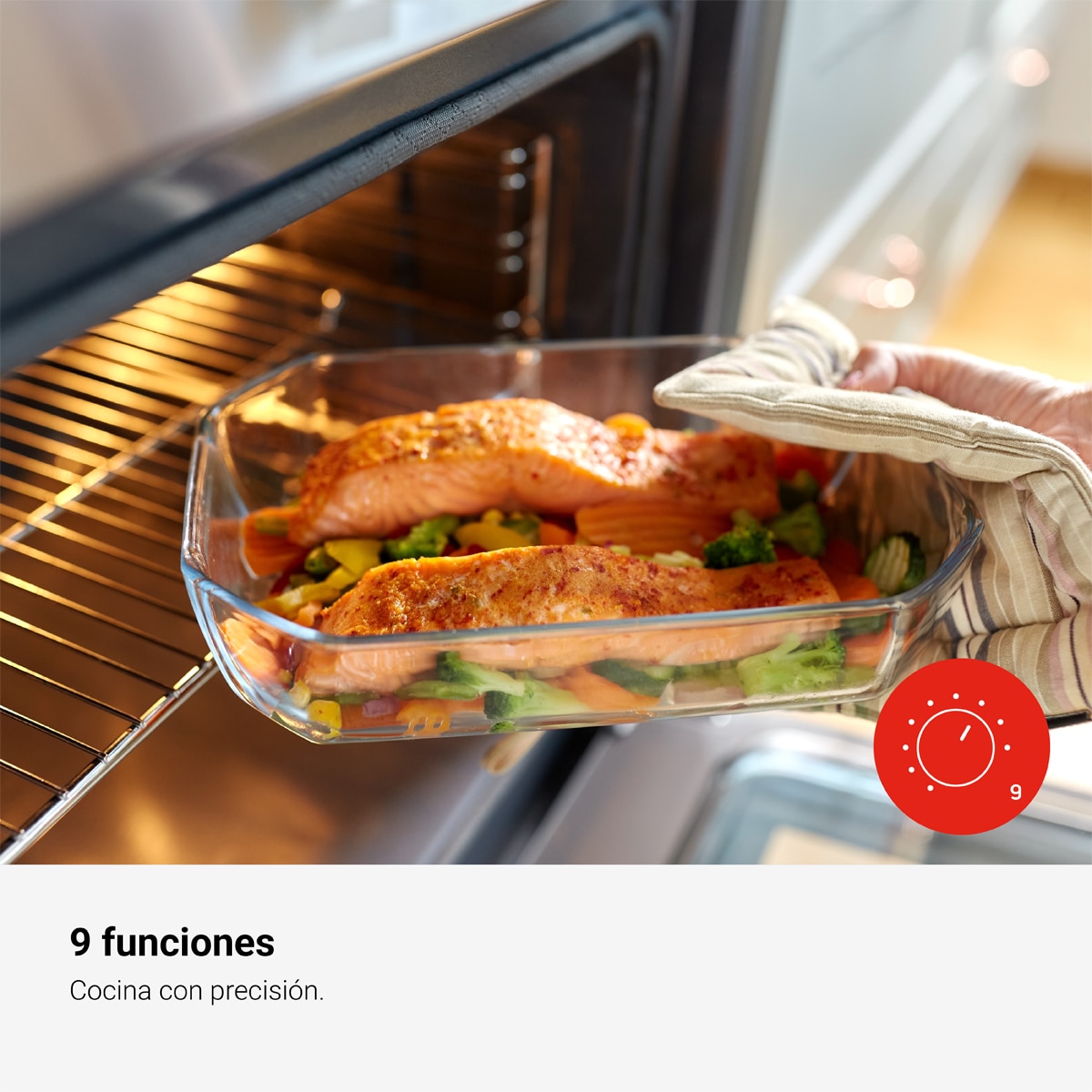 Horno multifunción Fagor de 77 litros Classic - 9H-110BX Negro-8