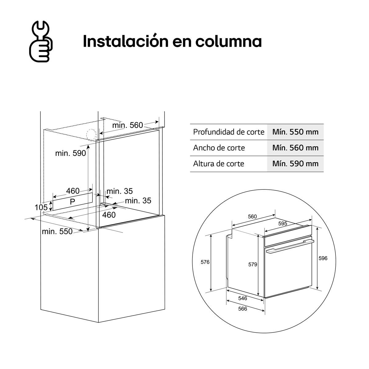 Horno Multifunción LG Convección,72 L, función freidora de aire - WS5D7210S 2