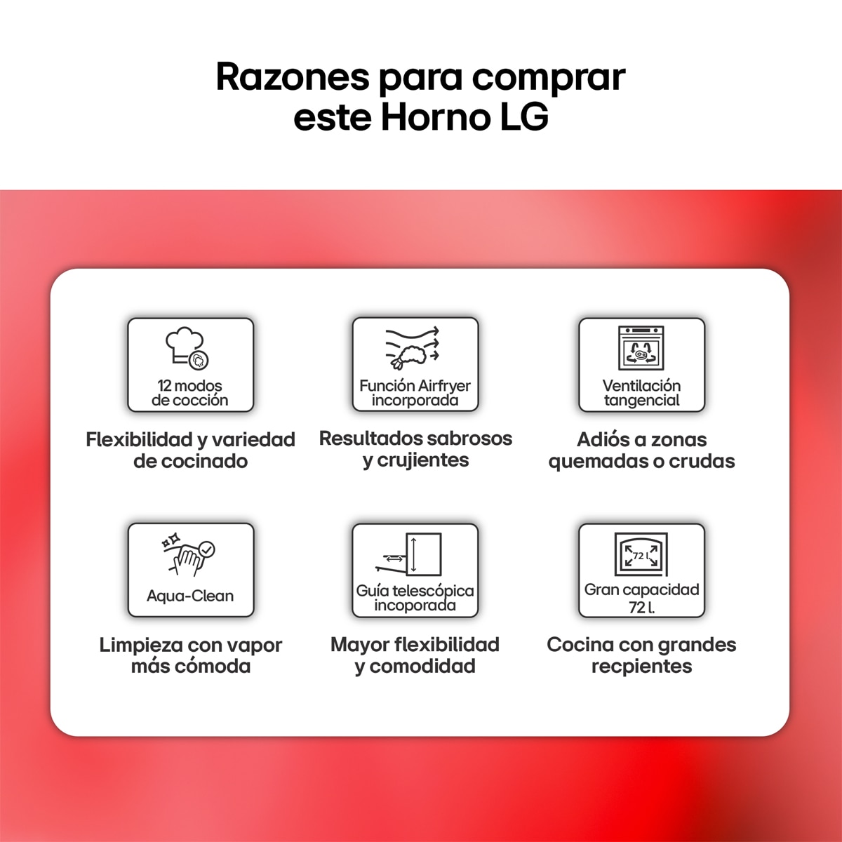 Horno Multifunción LG Convección,72 L, función freidora de aire - WS5D7210S 3