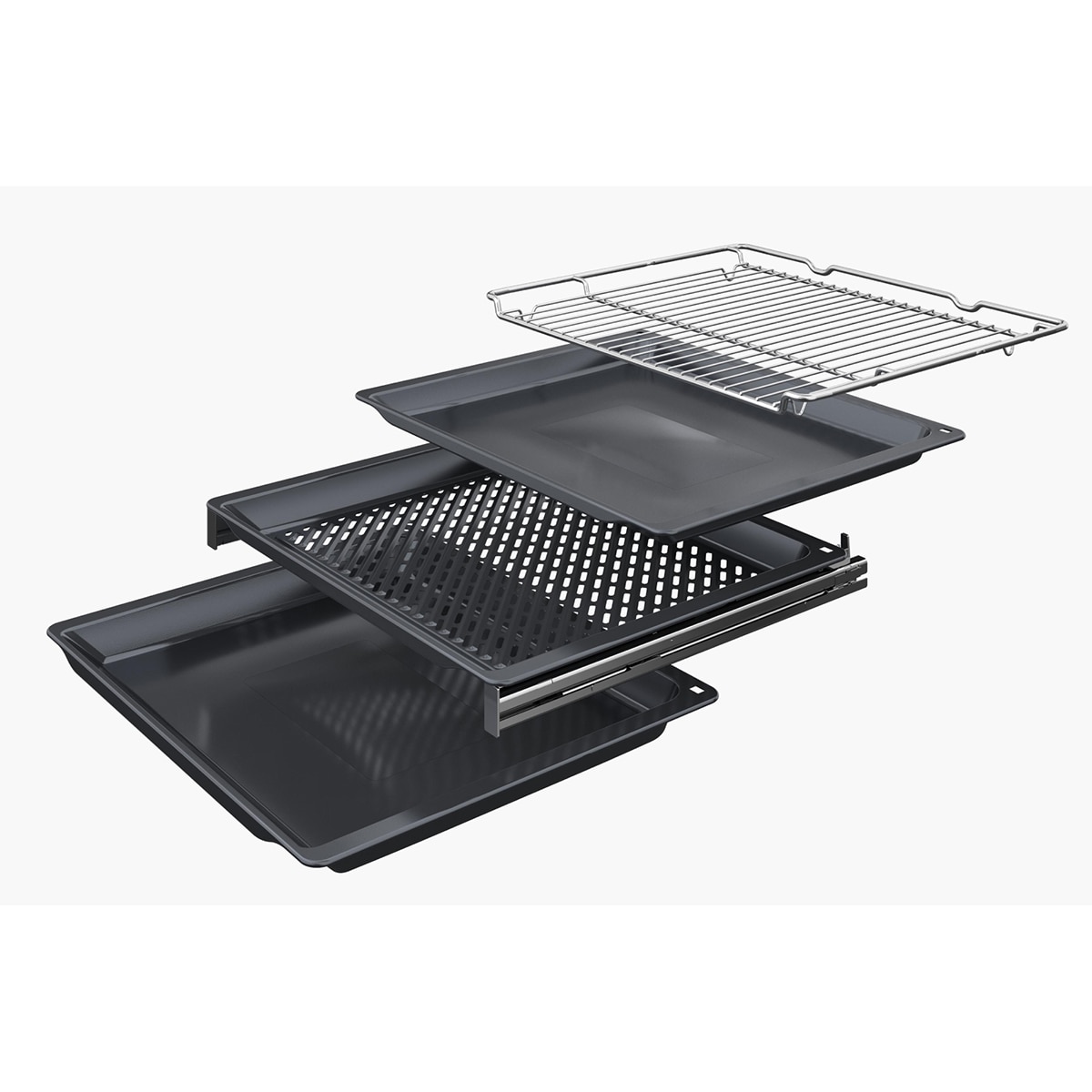 Horno multifunción Bosch Serie 8, AirFry, pirolítico - HBG774KB1 Negro-4