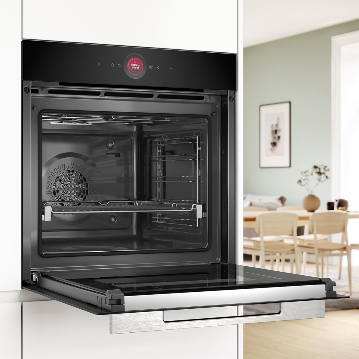 Horno multifunción Bosch Serie 8, AirFry, pirolítico - HBG774KB1 Negro-5