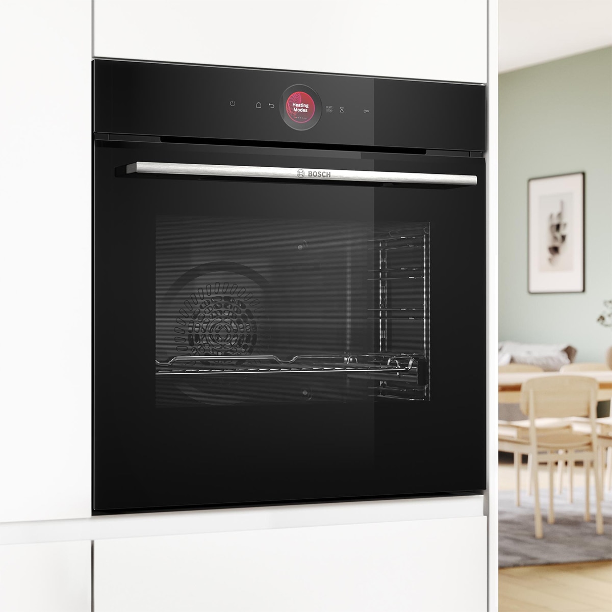 Horno multifunción Bosch Serie 8, AirFry, pirolítico - HBG774KB1 Negro-6