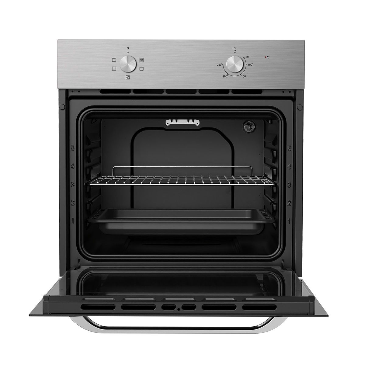 Horno convencional Indesit mecánico 70 litros - IFO 6220 IX Inox-2