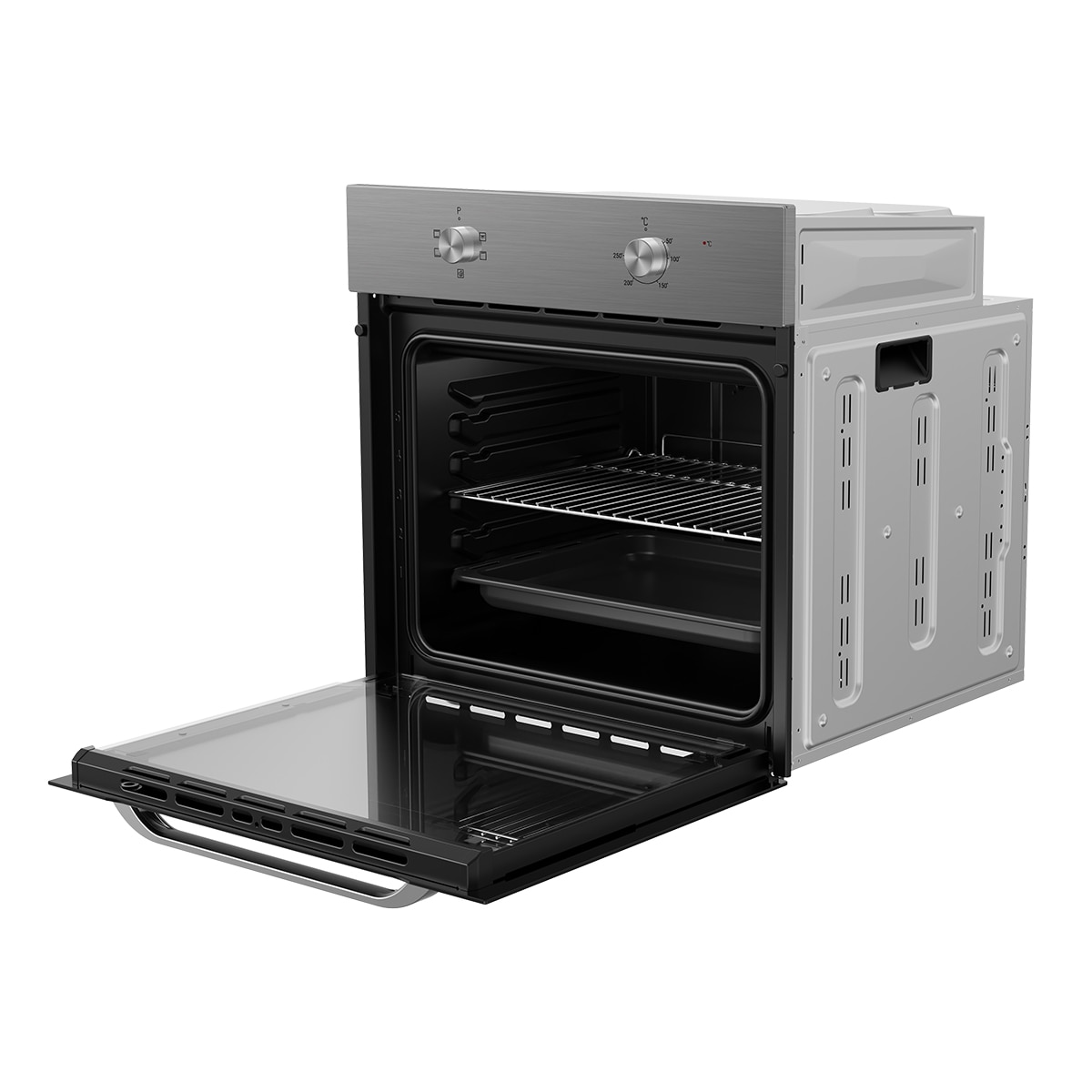 Horno convencional Indesit mecánico 70 litros - IFO 6220 IX Inox-4