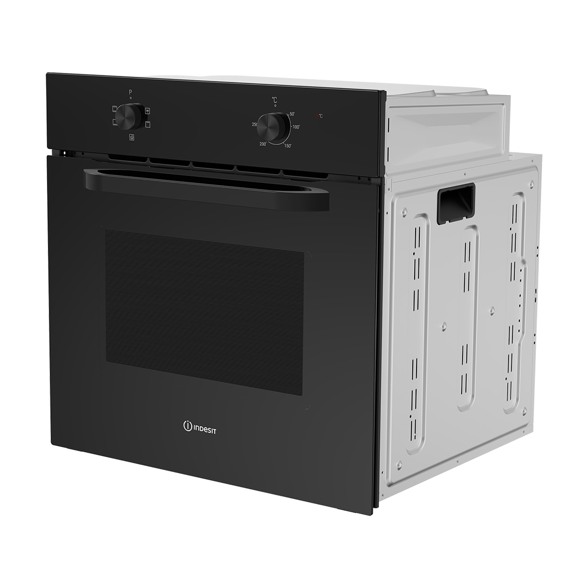 Horno convencional Indesit mecánico 70 litros - IFO 6220 BL Negro-3